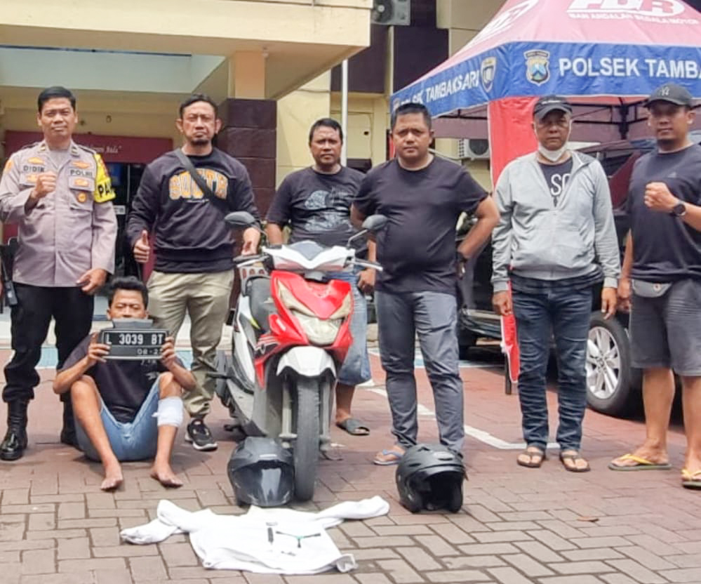 Beraksi di 5 TKP, Pelaku Curanmor di Surabaya Dihadiahi Timah Panas