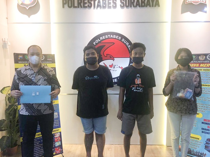 2 Pengedar Narkoba Diringkus Polrestabes Surabaya