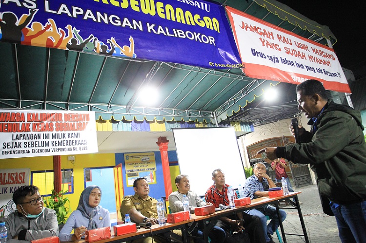 Warga Bersatu Tolak Keras Sosialisasi Lapangan Kalibokor Milik Pemkot Surabaya