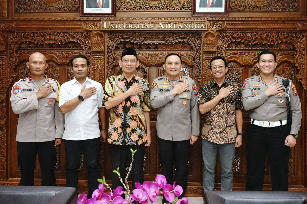 Jalin Silaturahmi, Kapolrestabes Surabaya Kunjungi Rektorat Unair