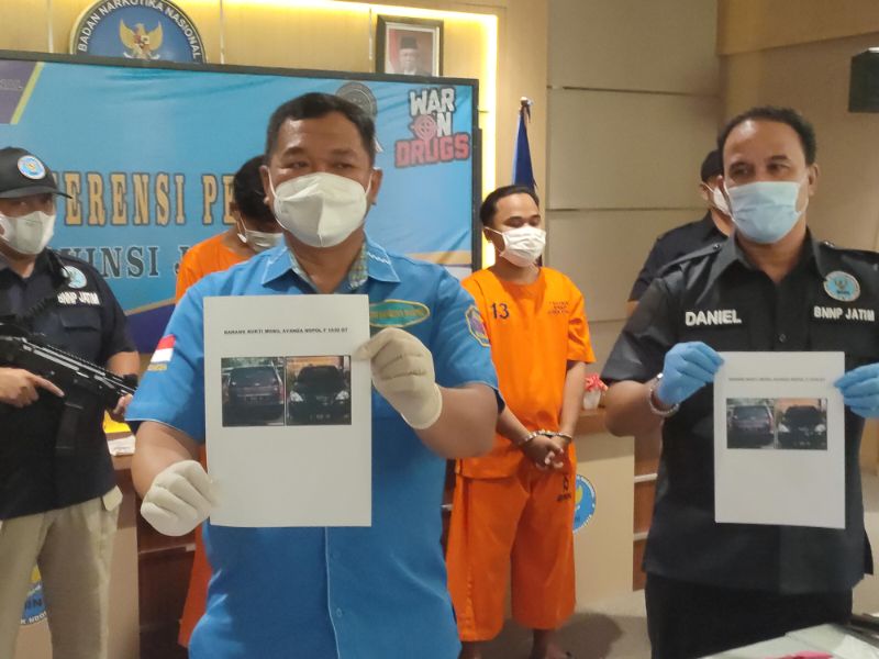 BNNP Jatim Gulung Dua Kurir Bawa 4 Kilogram Sabu dari Jakarta
