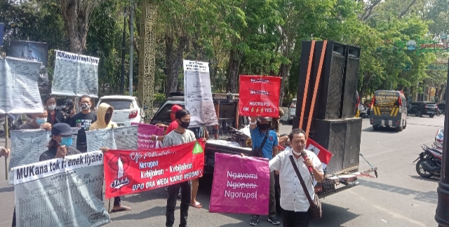 Banteng Merah Putih Geruduk DPRD dan Pemkab Bojonegoro