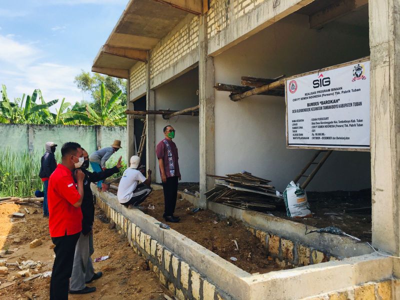 Manfaatkan Program Pembinaan SIG, Pemdes Glondonggede Bangun Foodcourt