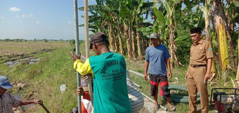 Pemerintah Desa Dukuhsari Jabon Lakukan Pengeboran, Atasi Kekurangan Air Sawah