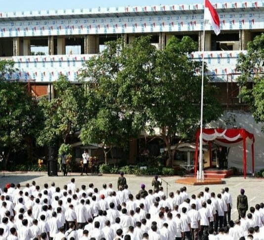 Perdana, YPTA Surabaya Gelar Upacara Kemerdekaan Secara Luring Usai Vakum Dua Tahun
