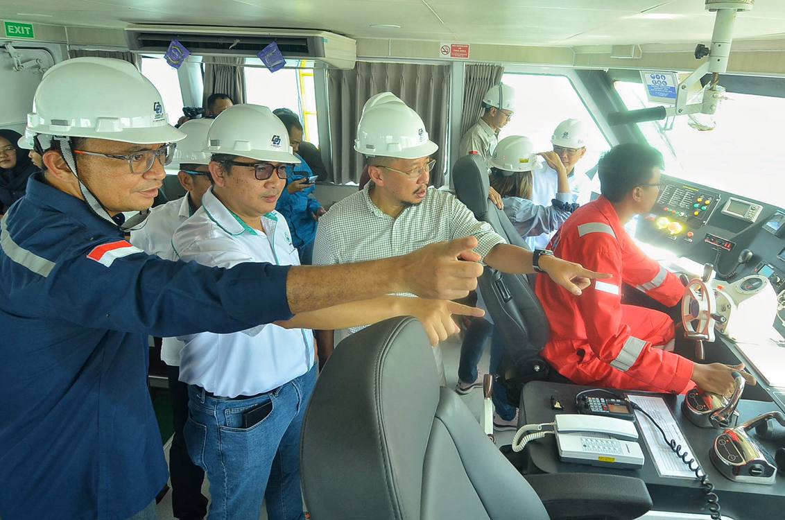 PT Orela Shipyard Gresik Gelar Keel Laying dan Serah Terima Kapal S Java Sea