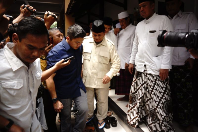 Bertemu dengan Kyai Mataramam di Tebuireng Jombang, Ini yang Dibahas Capres Prabowo Subianto