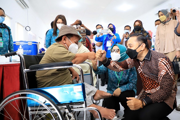 Sasar 901 Orang, Pemkot Surabaya bersama TP PKK Gelar Gebyar Vaksin Disabilitas