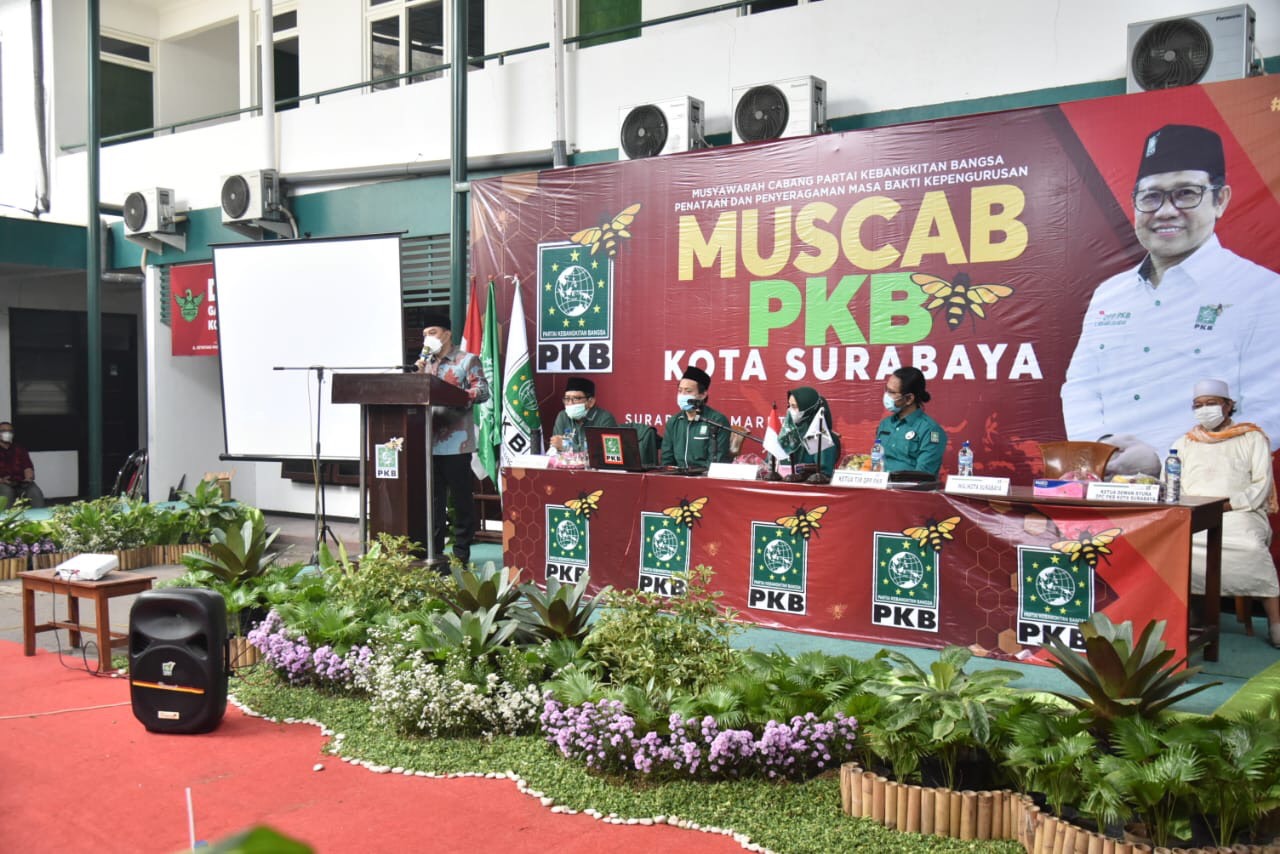Hadiri Muscab PKB, Wali Kota Eri Ajak Bersinergi Bangun Surabaya