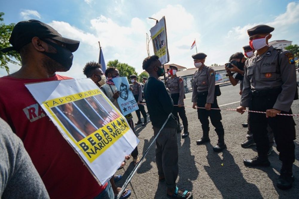 Tuntut 7 Tapol Dibebaskan, Mahasiswa Papua Gelar Aksi di Surabaya