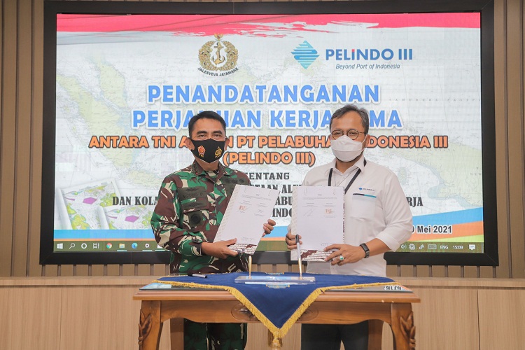 Percepat Pengembangan BMTH, Pelindo III Jalin MoU dengan TNI AL