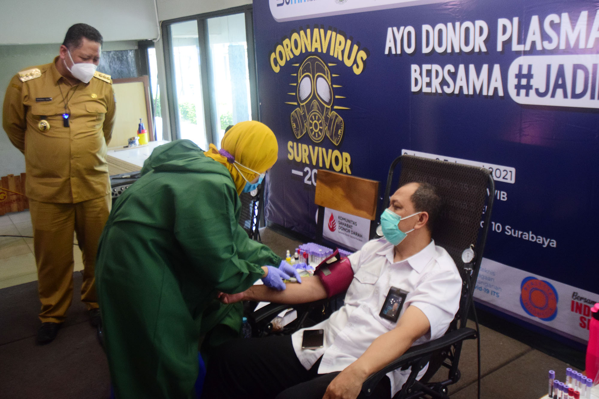Kunjungi PT Sier dan PMI, Satgas Dorong Gerakan Donor Plasma