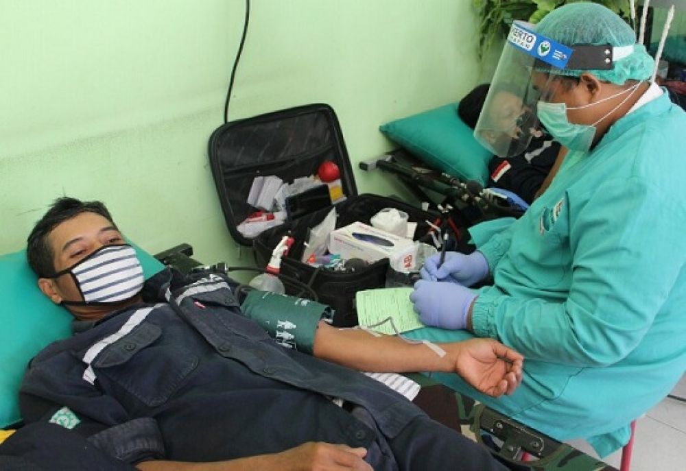 Stok Darah PMI Menipis, PT PRIA Donorkan Ratusan Kantong Darah