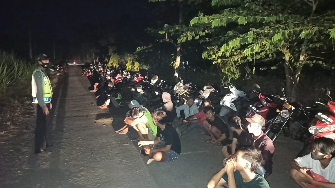 Kejelian Polisi Buahkan Hasil, Ratusan Pembalap Liar Diamankan Polres Blitar