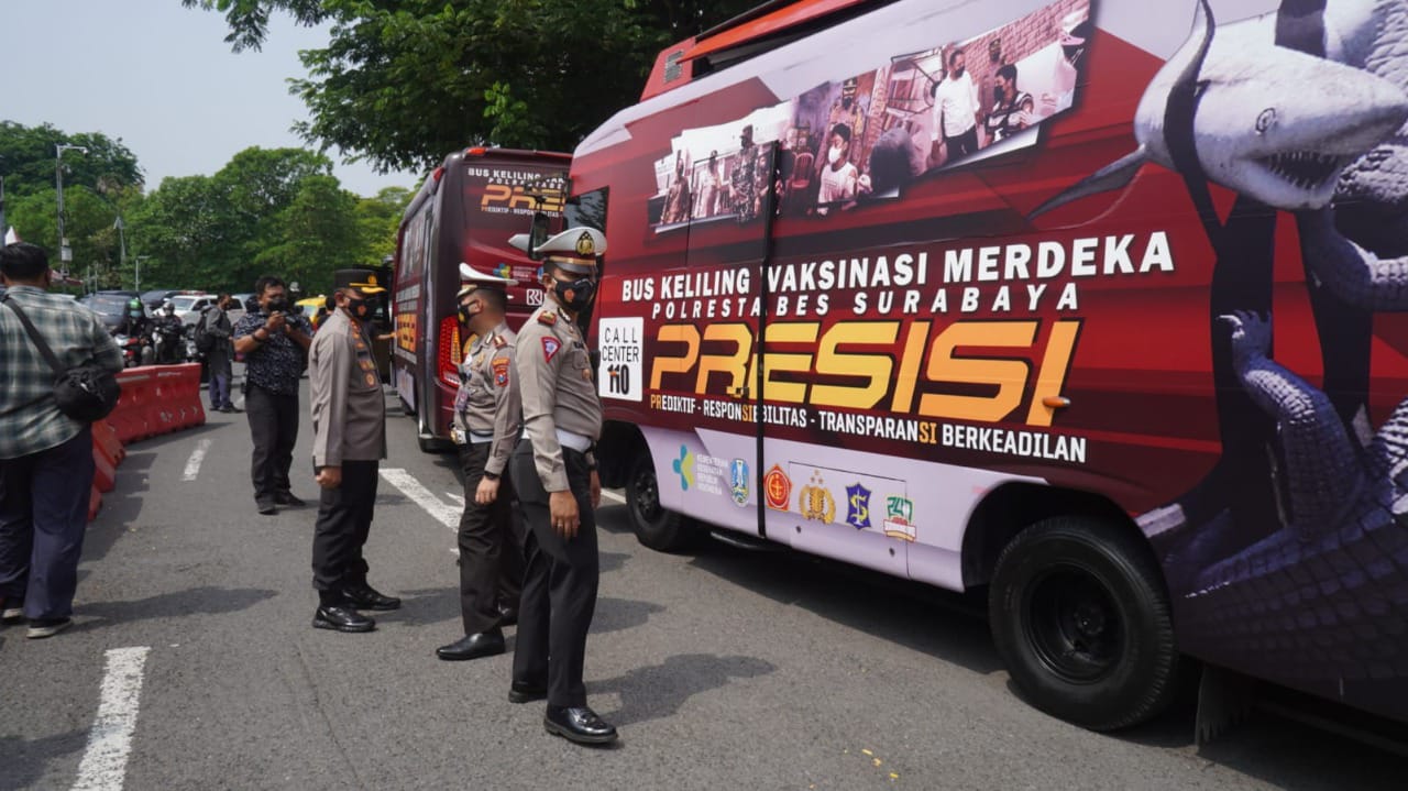 Polrestabes Surabaya Kembali Luncurkan Inovasi Baru untuk Mensukseskan Serbuan Vaksinasi