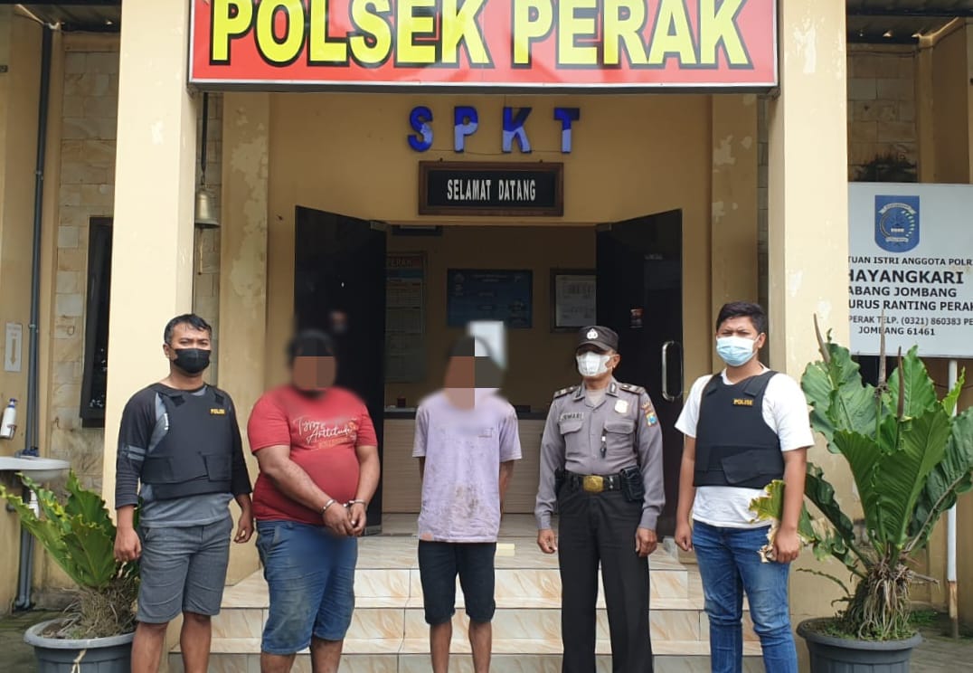 Curi Tiang Telepon di Jombang, 2 Warga Sidoarjo Dibekuk Polisi
