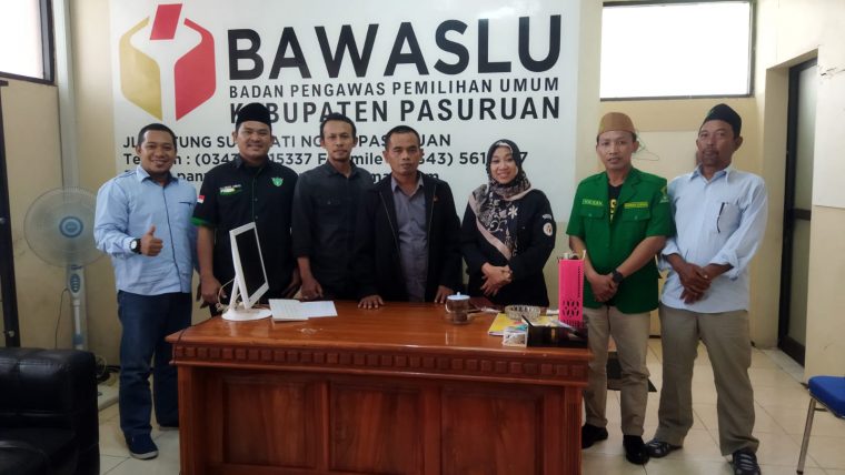Bawaslu Kabupaten Pasuruan Audiensi dengan Ansor Bahas Pengawasan Partisipatif