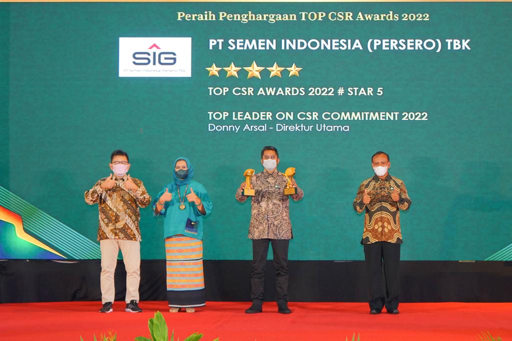 SIG Sabet Dua Penghargaan Ajang Top CSR Awards 2022