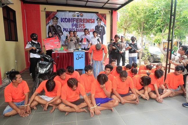 Polres Bangkalan Ungkap 37 Kasus dengan 44 Tersangka Selama Januari 2023
