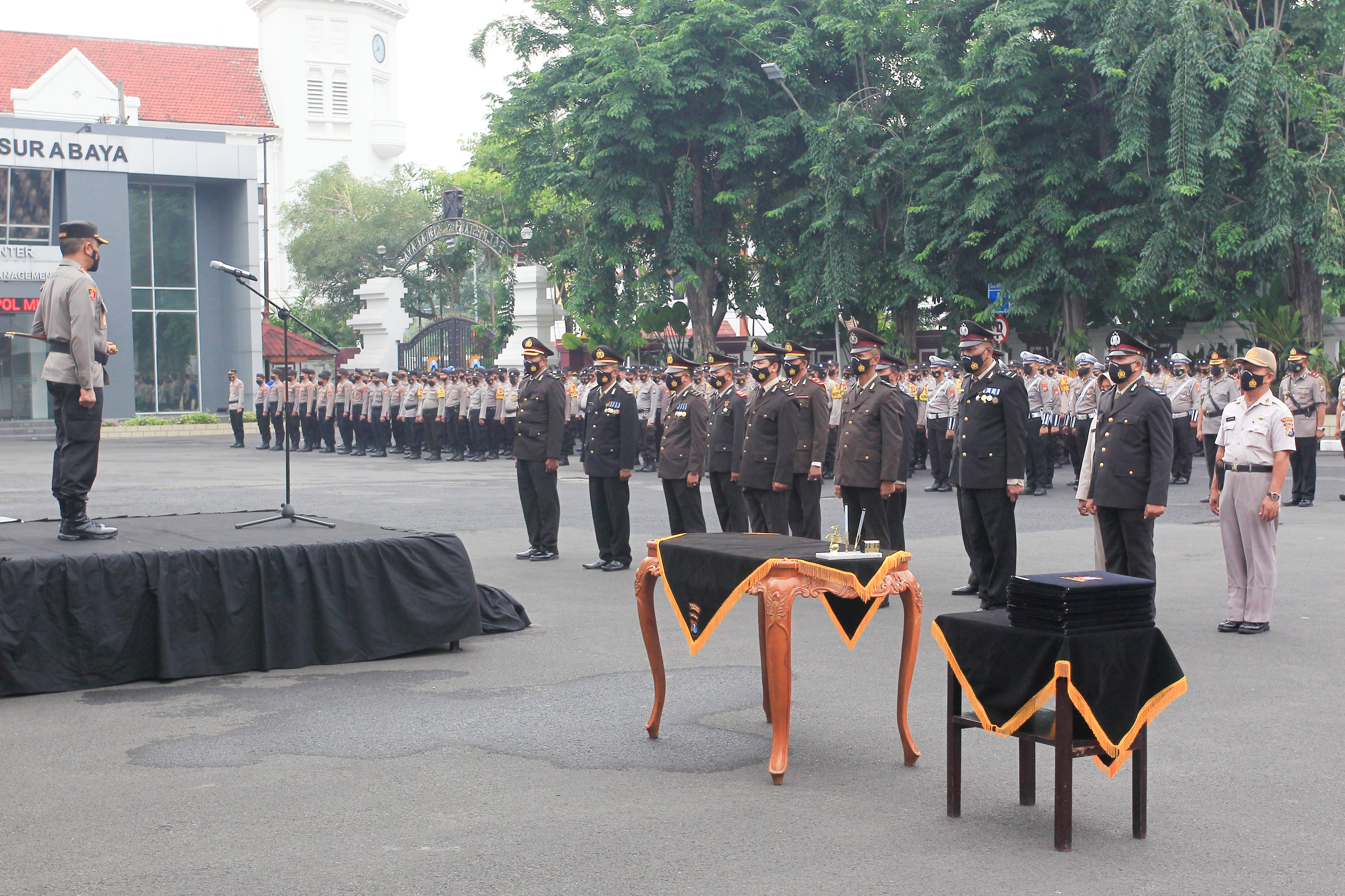Polrestabes Surabaya Lantik 11 Pejabat Baru