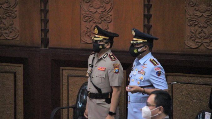 Wapolrestabes Hadiri Serah Terima Walikota Surabaya