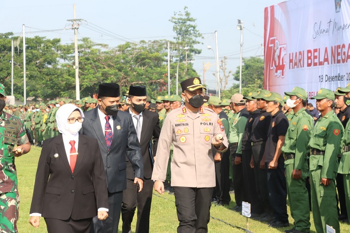Pemkab Blitar dengan Jajaran TNI/POLRI Gelar Apel Pasukan untuk Pengamanan