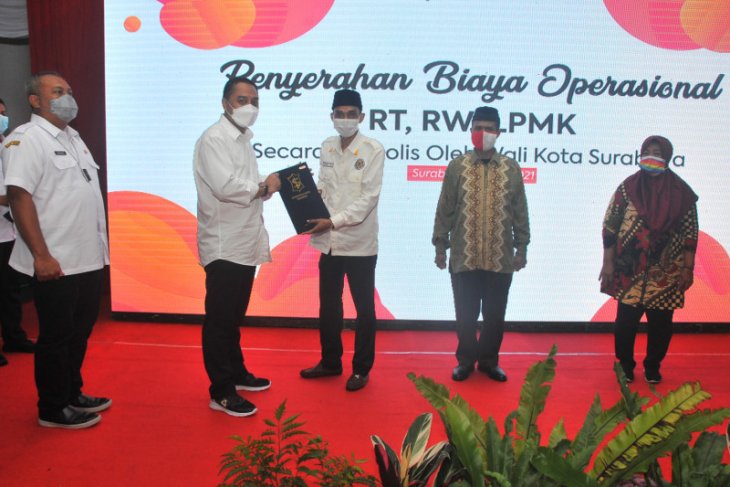 Insentif Ketua RT, RW dan LPMK Surabaya Naik 100 Persen