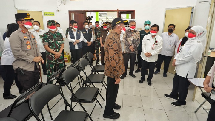 Menko PMK bersama Forkopimda Jatim Hadiri Pencanangan Uji Klinis Fase 1 Vaksin Merah Putih di RSUD Dr Soetomo Surabaya