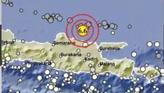 Tuban, Diguncang Gempa 6,6 M