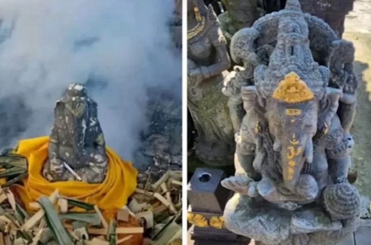 Balai Besar TNBTS Gantikan Arca Ganesha Bromo yang Hilang Dengan yang Baru, Begini Kronologinya