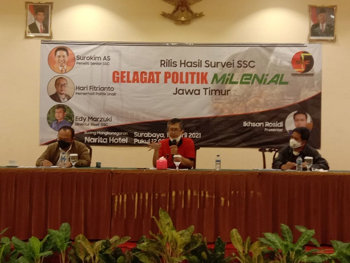 PDI-P, PKB dan Gerindra Jadi Idola Generasi Millenial Jawa Timur