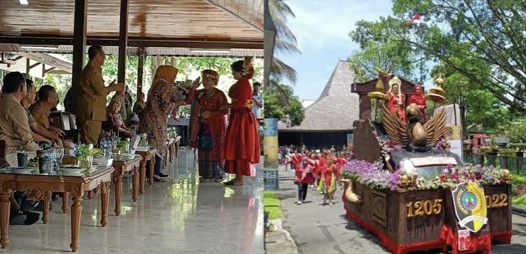 Seluruh OPD Se-Kabupaten Tulungagung Ikuti Pawai Budaya Peringati Hari Jadi ke 817