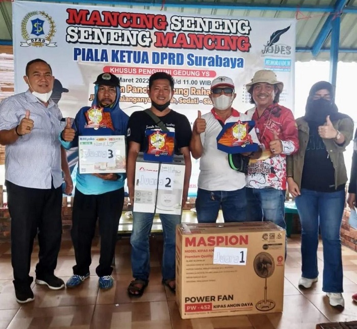 Pererat Silaturahmi, DPRD Surabaya Bekerjasama Judes Gelar Lomba Mancing