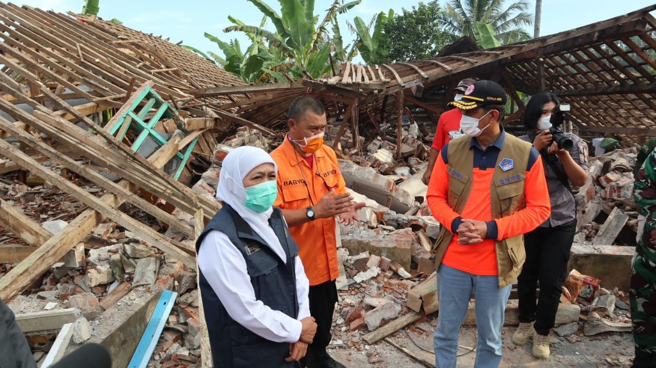 Penanganan Pasca Gempa, Jatim Dapat Bantuan Rp 1 Miliar