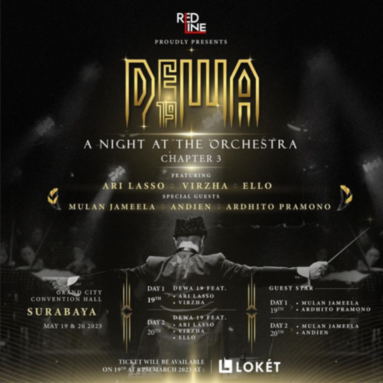 Konser Dewa 19 A Night at The Orchestra Chapter 3, Siap Guncang Surabaya, 19-20 Mei 2023 
