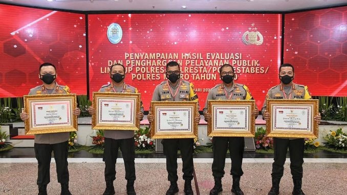 Polrestabes Surabaya dapat Penghargaan dari KemenpanRB
