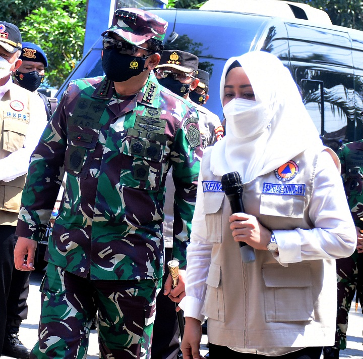 Panglima TNI Puji Cakupan Tracing Pemkab Mojokerto