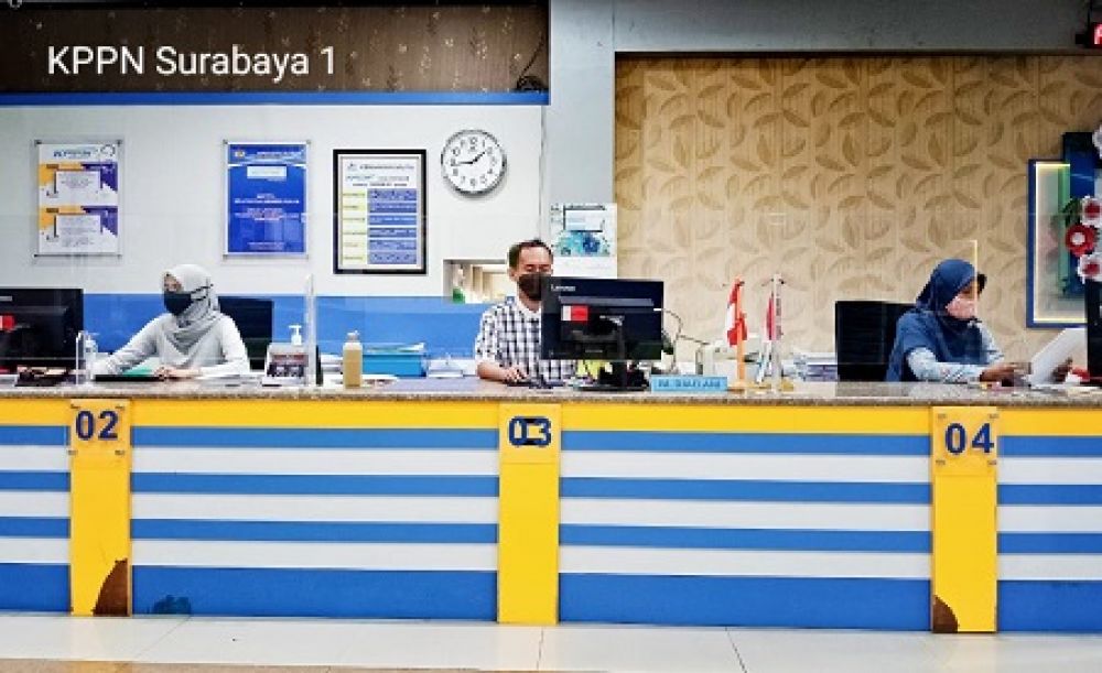 KPPN Surabaya I Cairkan  Gaji ke-13 Rp 110,6 M