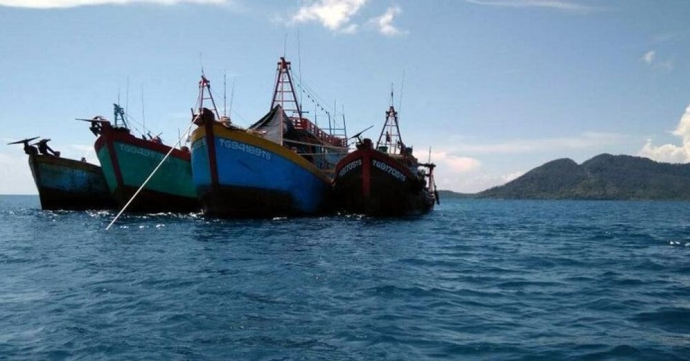 Kapal Vietnam Ditangkap, Ketauan Curi 2 Ton Ikan di Laut Natuna Utara